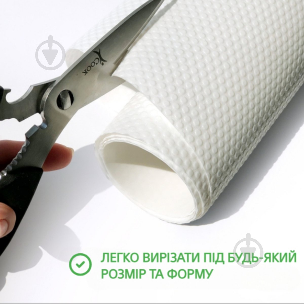 Килимок для кухонних шухляд DM-1200 W 50x120 см білий MVM - фото 2
