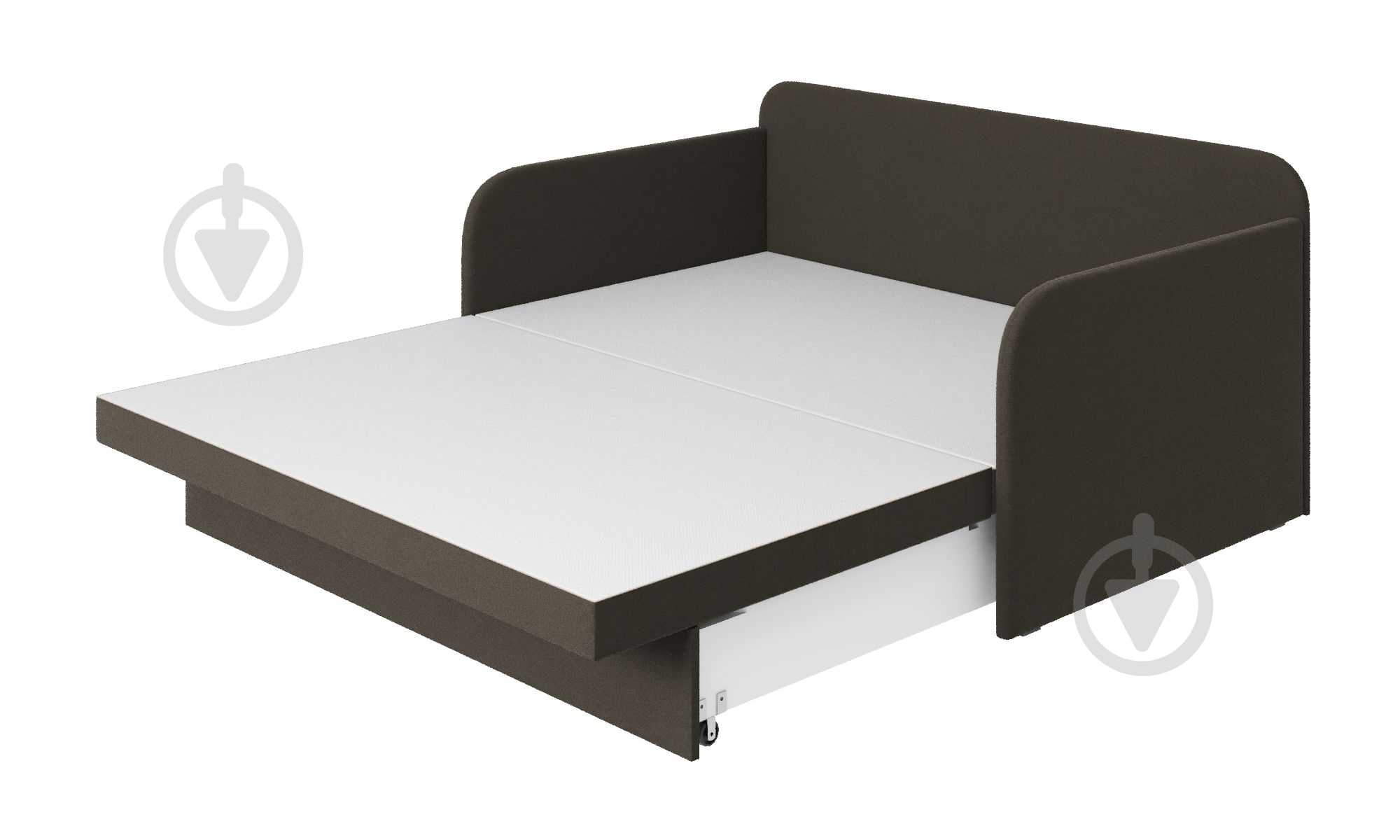 Диван прямой SOFYNO Поло коричневый 1584x977x737 мм - фото 3