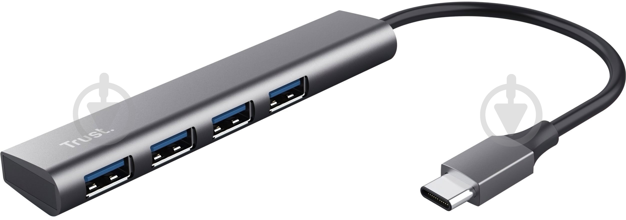 USB-хаб Trust Halyx Type-C to 4-Port USB-A 3.2 Grey (24948_TRUST) - фото 1