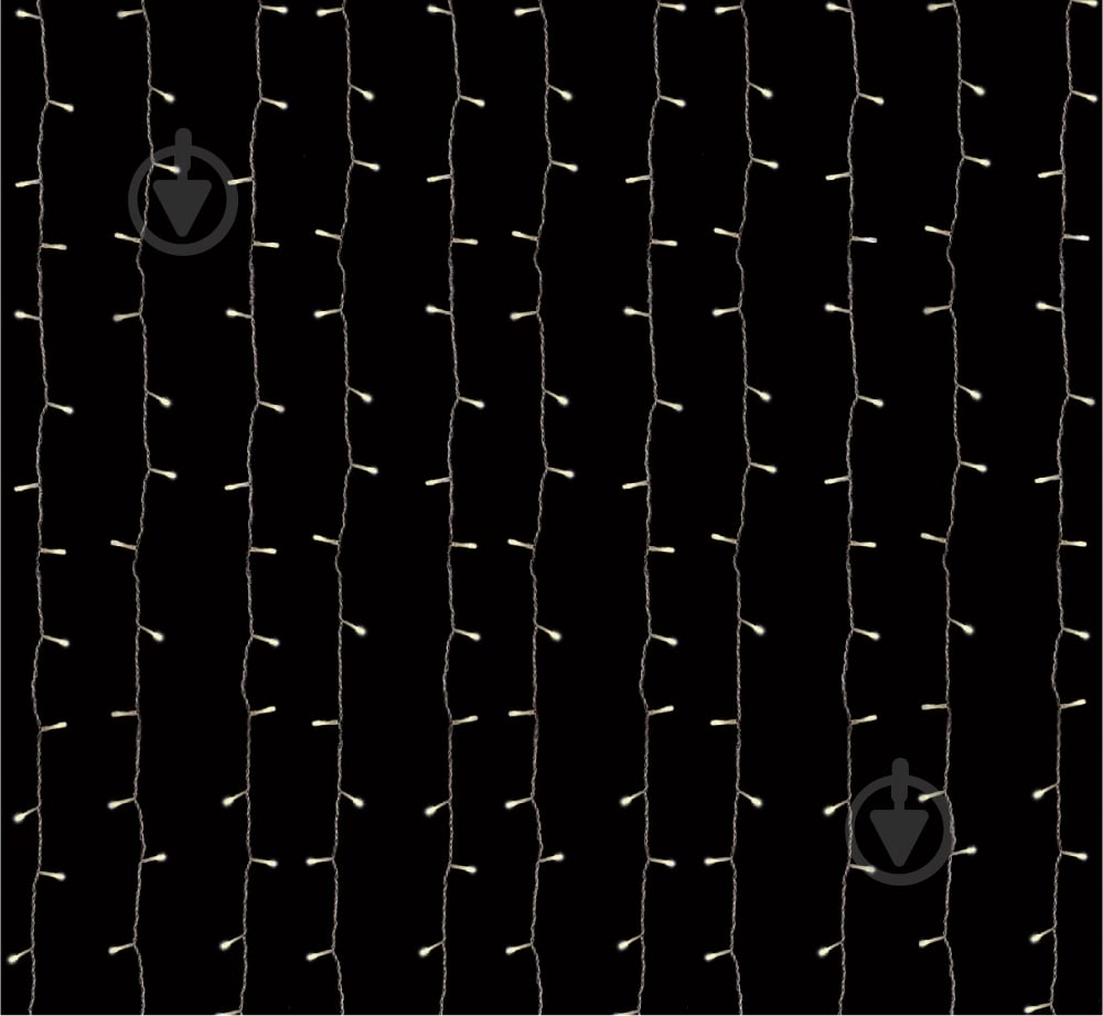 Електрогірлянда-штора тепло-біла світлодіодна (LED) 600 ламп 2,7 м (QC1014) - фото 1