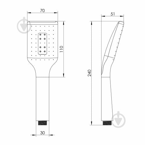 Лійка для душу RJ RJHS000-01CH - фото 2