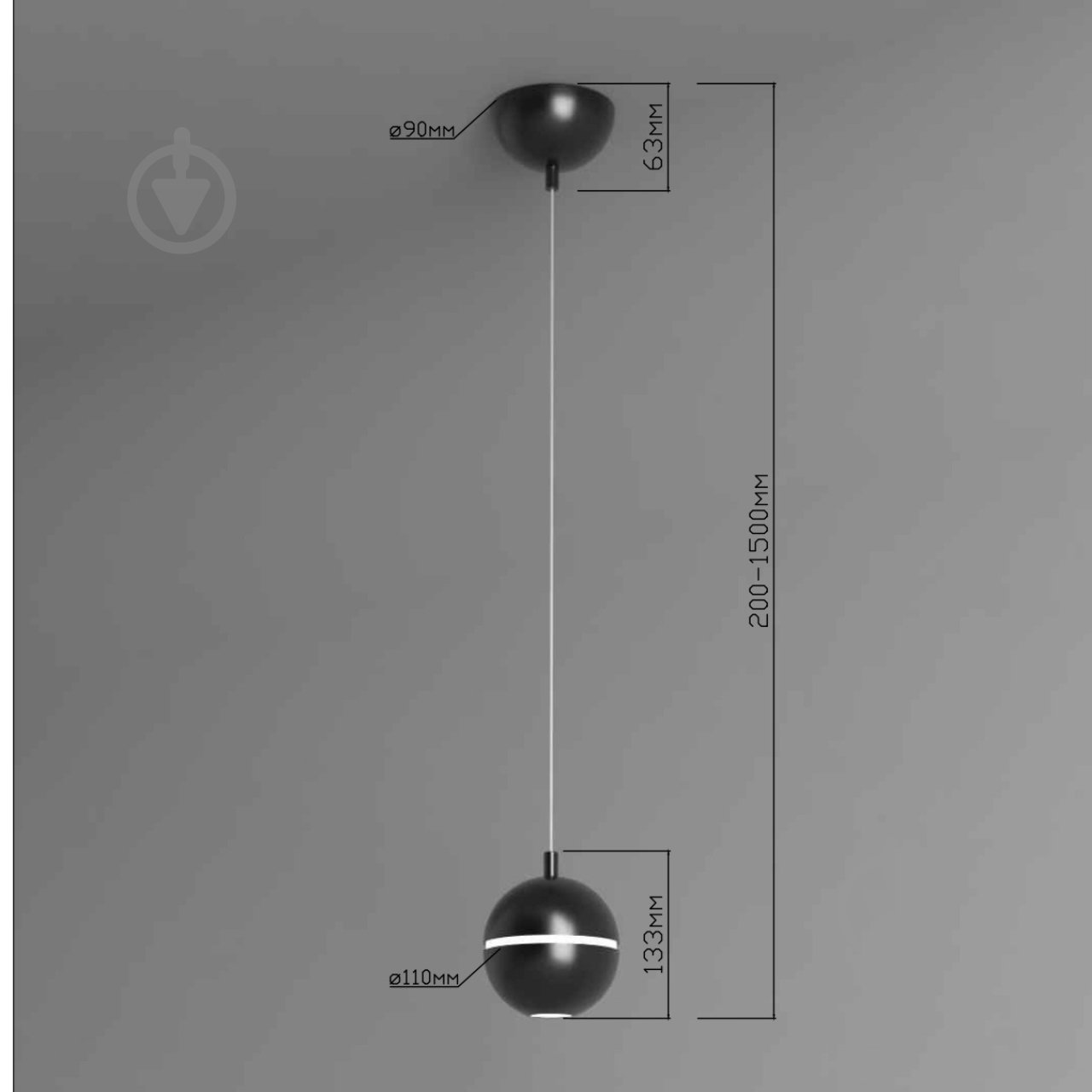 Світильник підвісний Emotion_20.13 2700К 4,2 Вт MR11 чорний NB 110/1-P-R9005-W - фото 4 Світильник підвісний Emotion_20.13 2700К 4,2 Вт MR11 чорний NB 110/1-P-R9005-W - фото 4