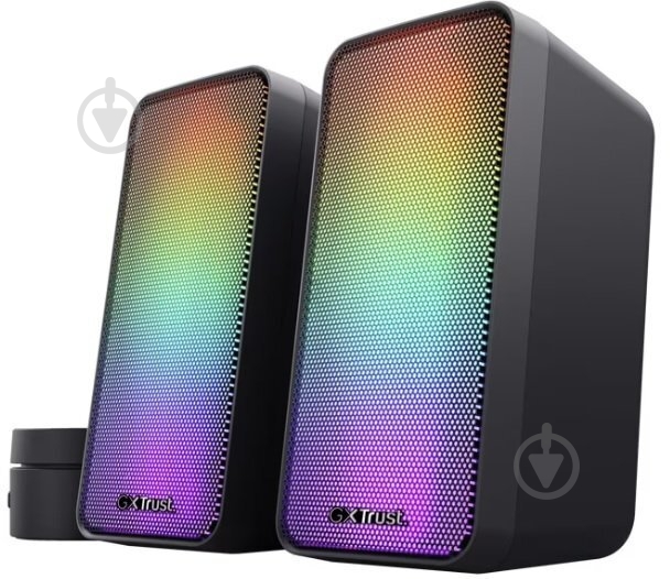 Акустическая система Trust GXT 611 Wezz RGB-Illuminated 2.0 black (24587) - фото 2