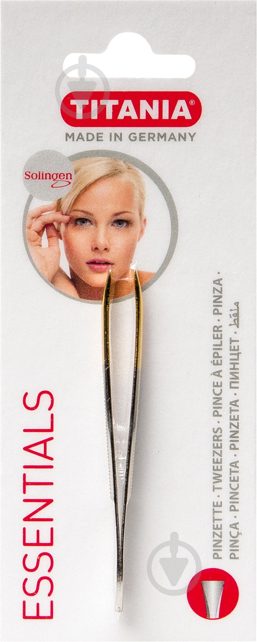 Пинцет TITANIA 1060/gb - фото 1 Пинцет TITANIA 1060/gb - фото 1