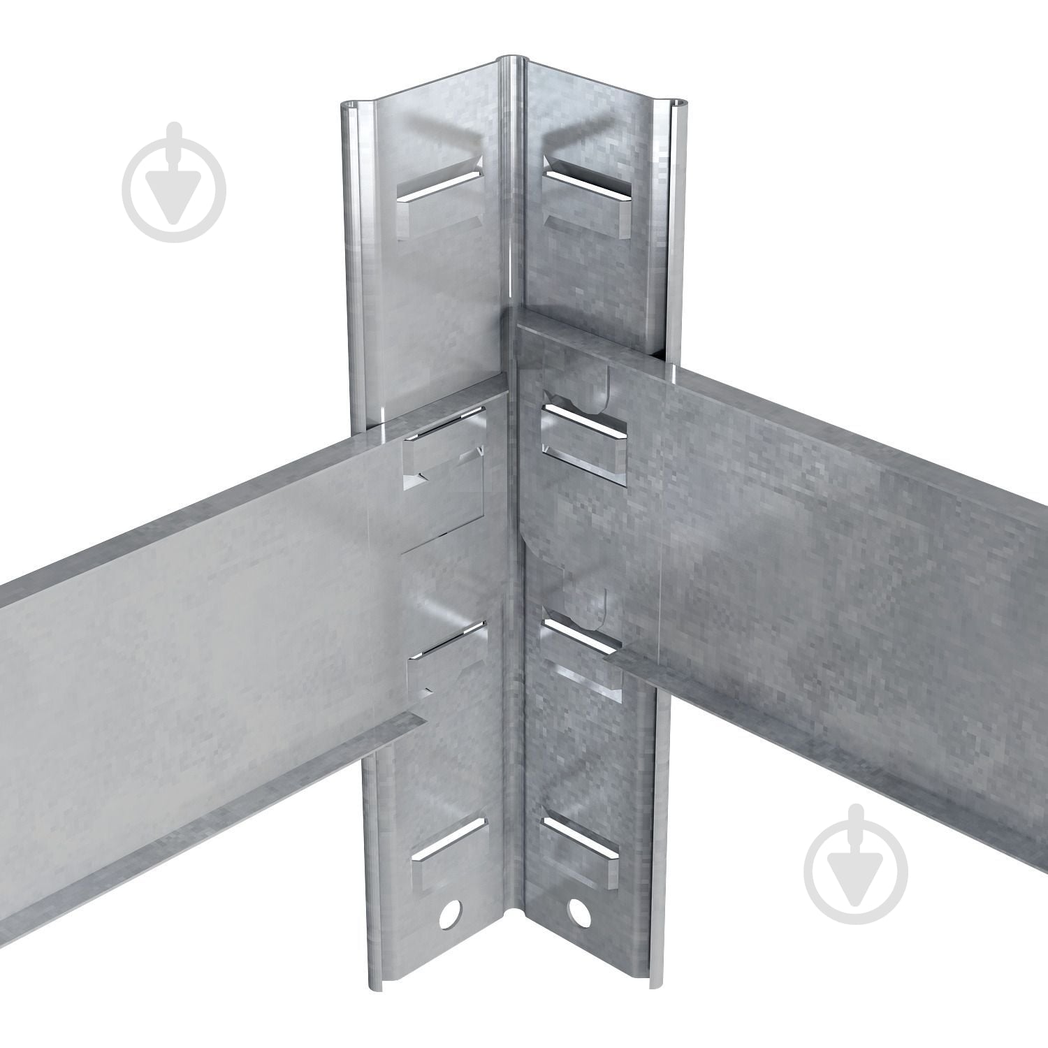 Стеллаж 2000x1000x500 мм Меткас Бюджет серый ДСП полки 5 шт. цинкованный - фото 12