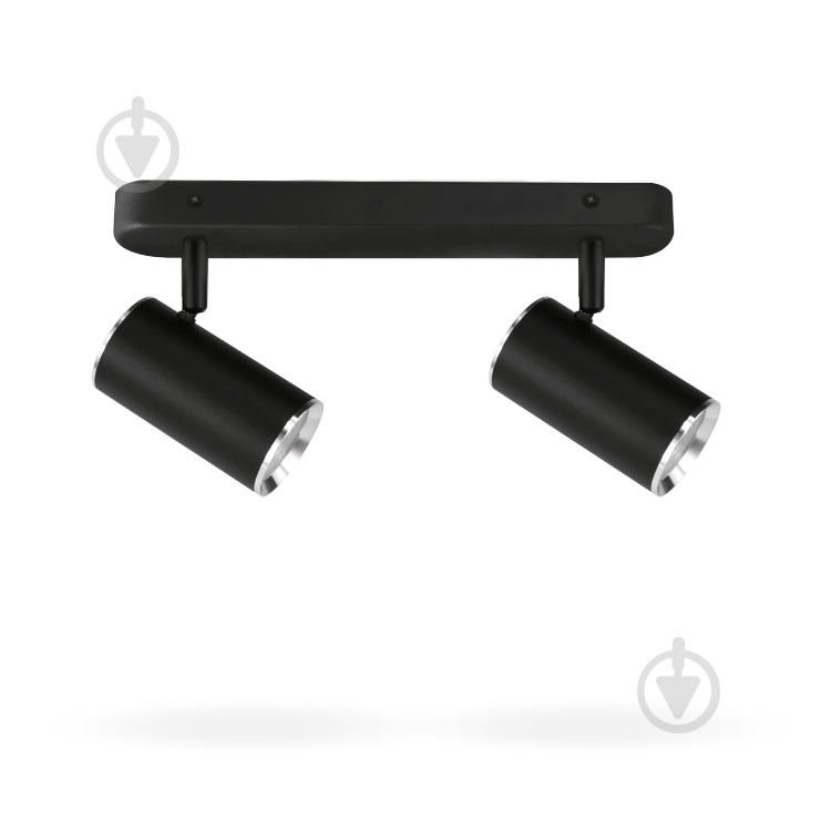 Светильник точечный LightMaster 35 Вт GU10 черный с серебристым LightMaster MLT101-2 MR16/GU1 - фото 1