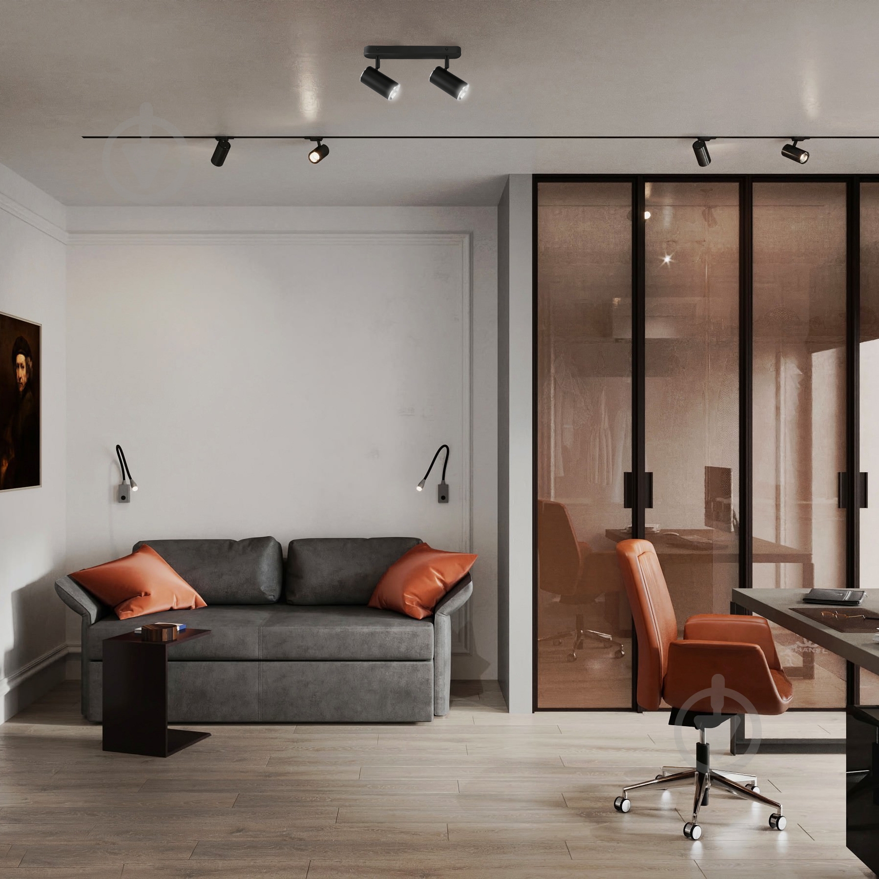 Светильник точечный LightMaster 35 Вт GU10 черный с серебристым LightMaster MLT101-2 MR16/GU1 - фото 6