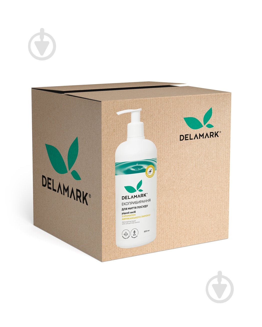 Засіб для ручного миття посуду DeLaMark Африканський лимон 8 шт. 0,5 л - фото 1 Засіб для ручного миття посуду DeLaMark Африканський лимон 8 шт. 0,5 л - фото 1