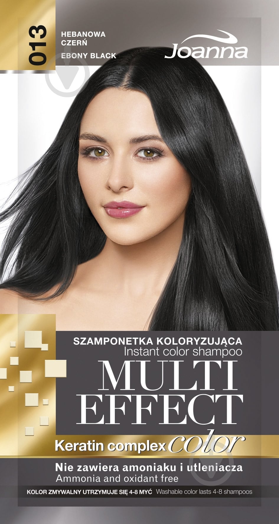Шампунь-краска Joanna № 13 эбеновое дерево 30 мл 35 г - фото 1