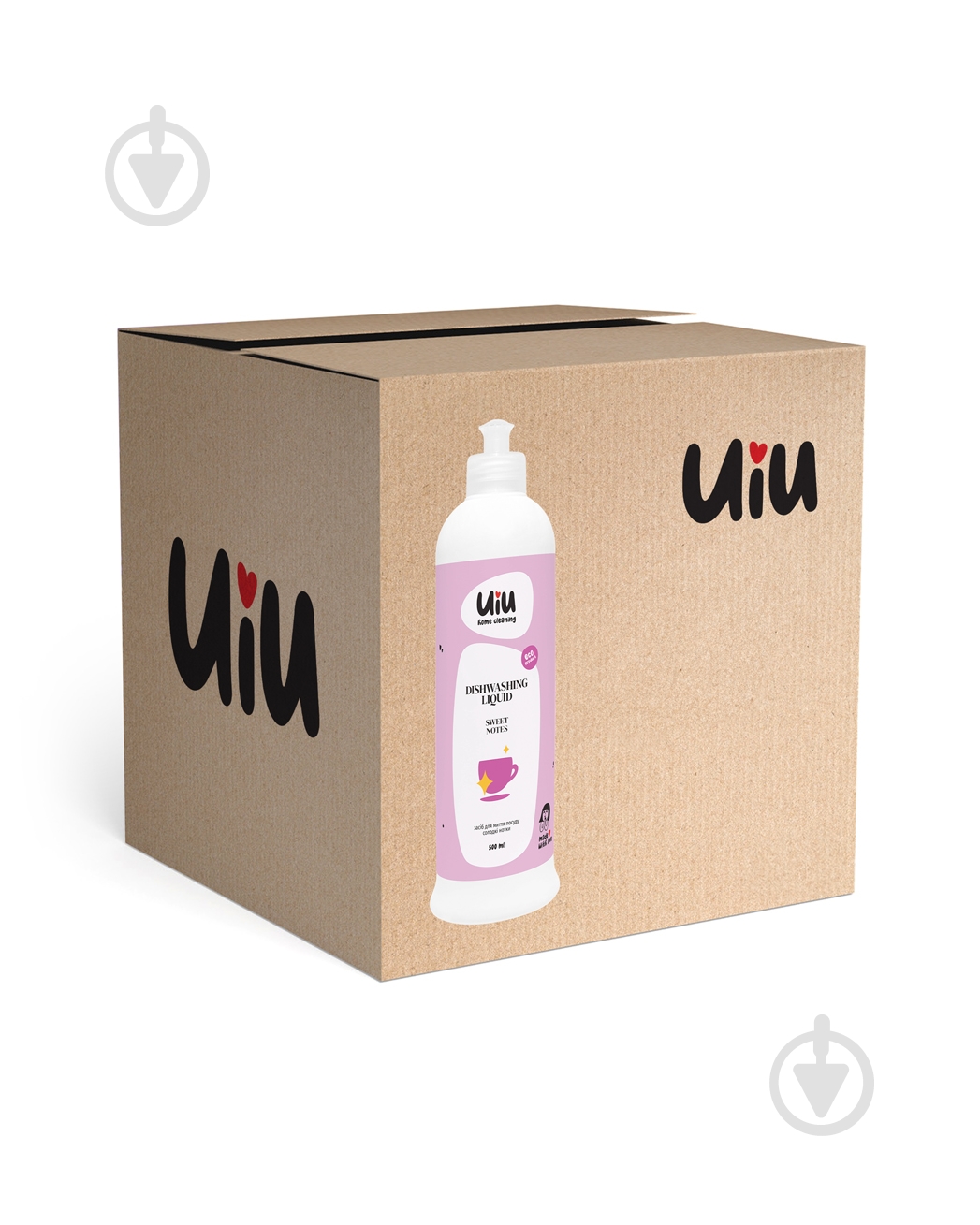 Засіб для ручного миття посуду UIU Солодкі нотки 8 шт. 0,5 л - фото 1