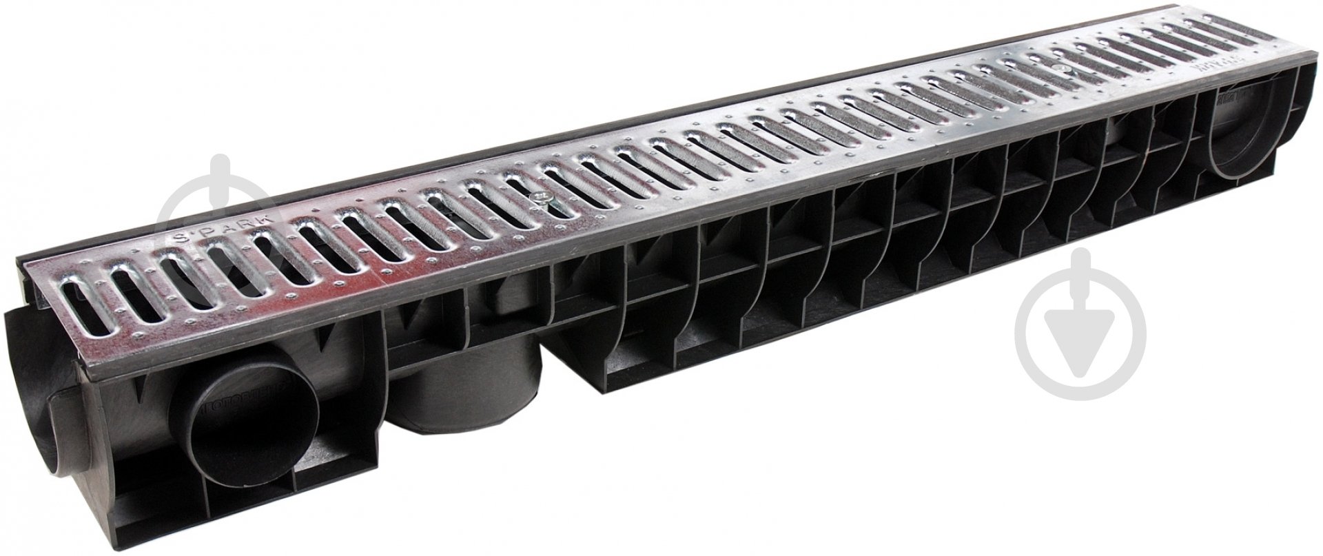 Жолоб пластиковий S'PARK зі сталевою решіткою ЛВ-10.16.12-ПП - фото 1 Жолоб пластиковий S'PARK зі сталевою решіткою ЛВ-10.16.12-ПП - фото 1