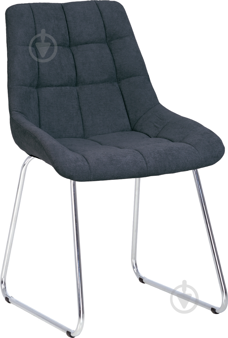 Стілець обідній Nowy Styl NICOLE CFS CHROME (BOX-1) SQR SORO-95 темно-сірий / хром - фото 1