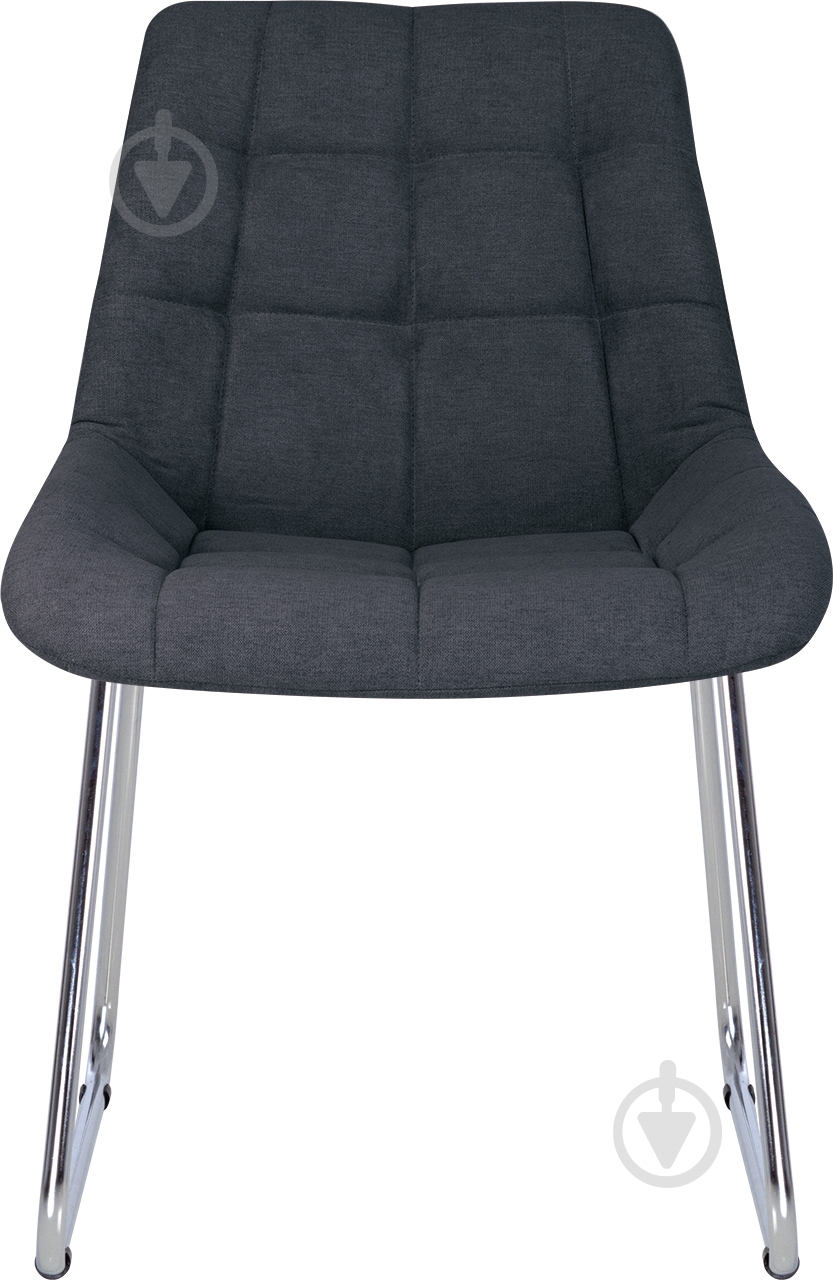 Стілець обідній Nowy Styl NICOLE CFS CHROME (BOX-1) SQR SORO-95 темно-сірий / хром - фото 2