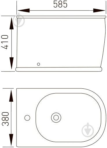 Биде напольное VOLLE Puerta 13-16-078 - фото 2
