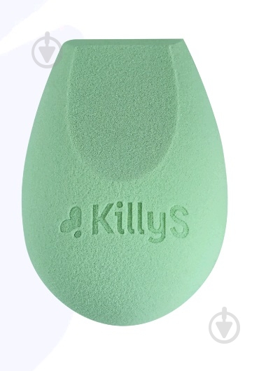 Спонж скошенный KillyS ЗD без латекса зеленый - фото 2 Спонж скошенный KillyS ЗD без латекса зеленый - фото 2