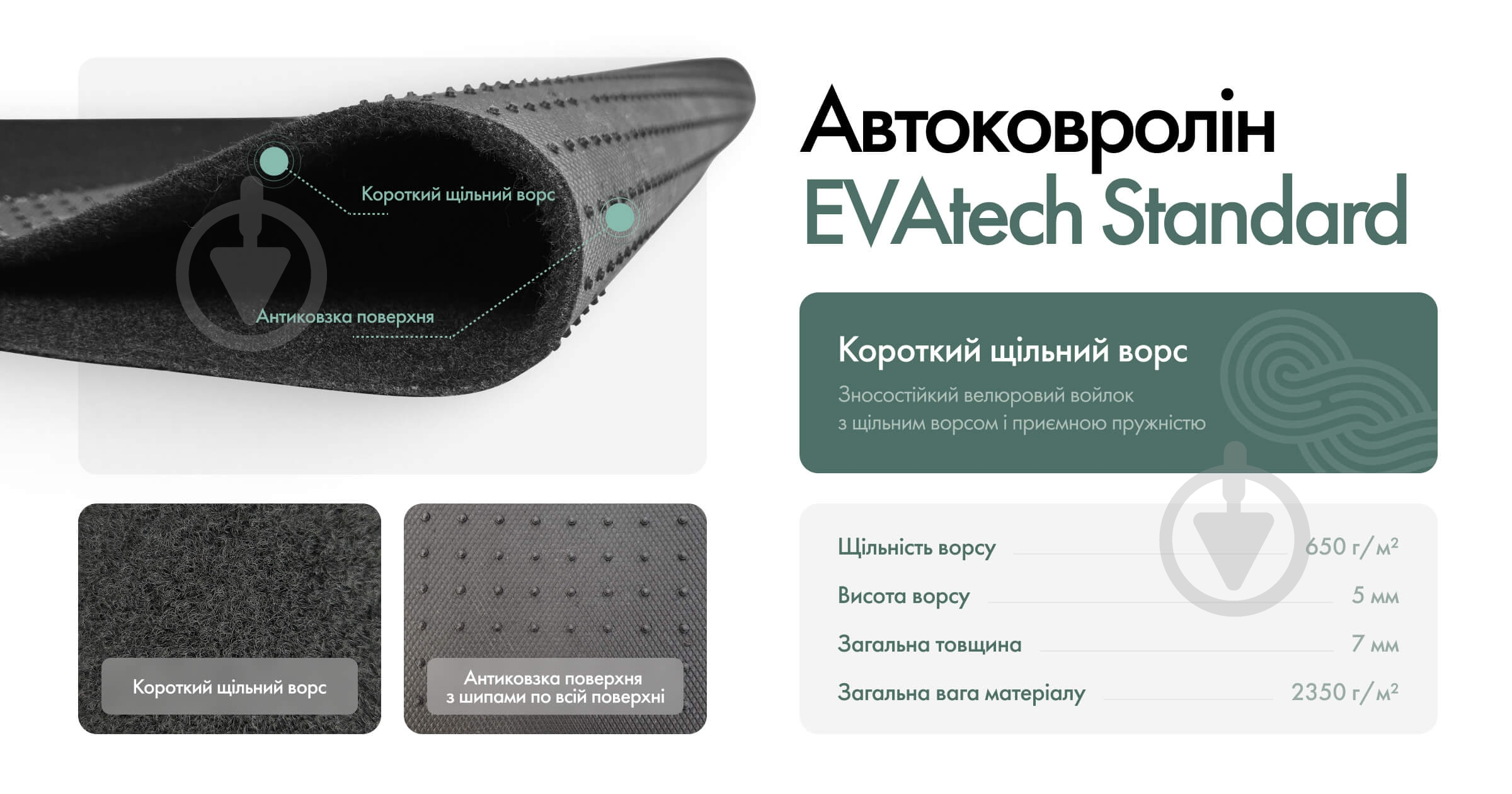 Коврик автомобильный EVAtech Standard Chrysler Pacifica (CS) 2003-2007 Minivan EU CS42002A2LA1VEB модельные - фото 3