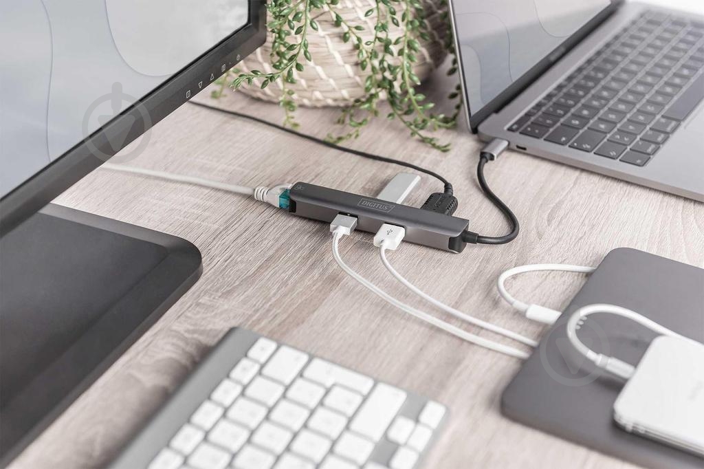 Док-станция Digitus USB-C, 5 Port (DA-70892) - фото 6 Док-станция Digitus USB-C, 5 Port (DA-70892) - фото 6