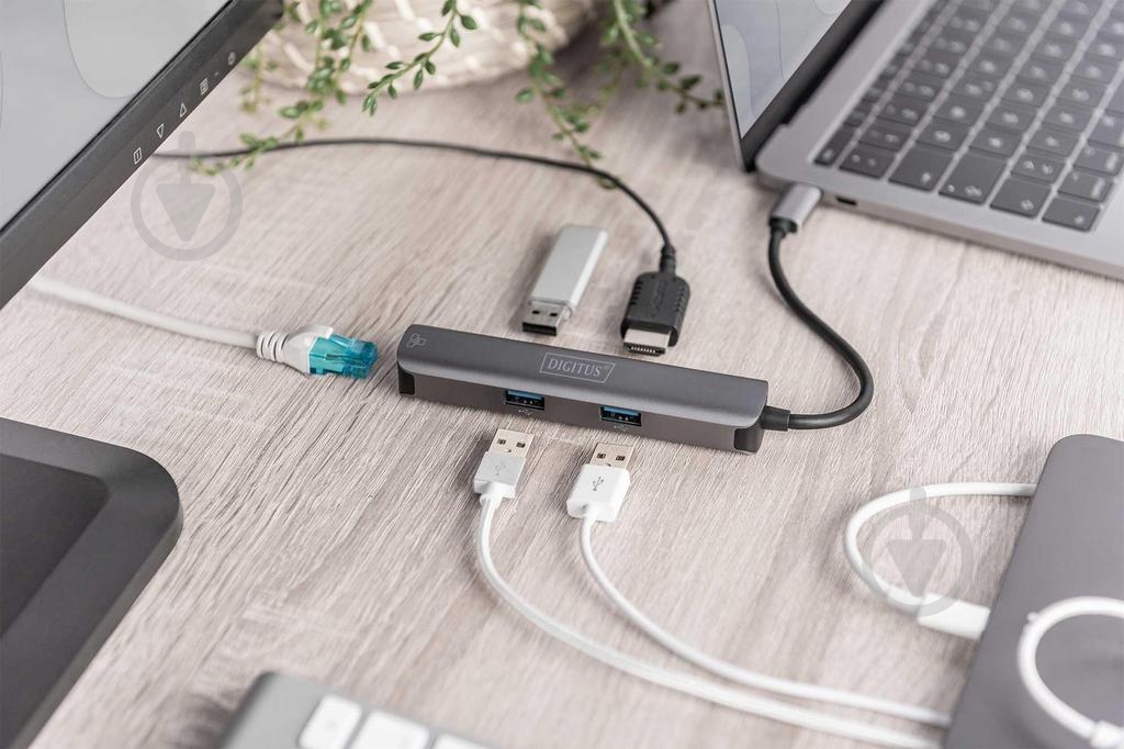 Док-станция Digitus USB-C, 5 Port (DA-70892) - фото 5 Док-станция Digitus USB-C, 5 Port (DA-70892) - фото 5
