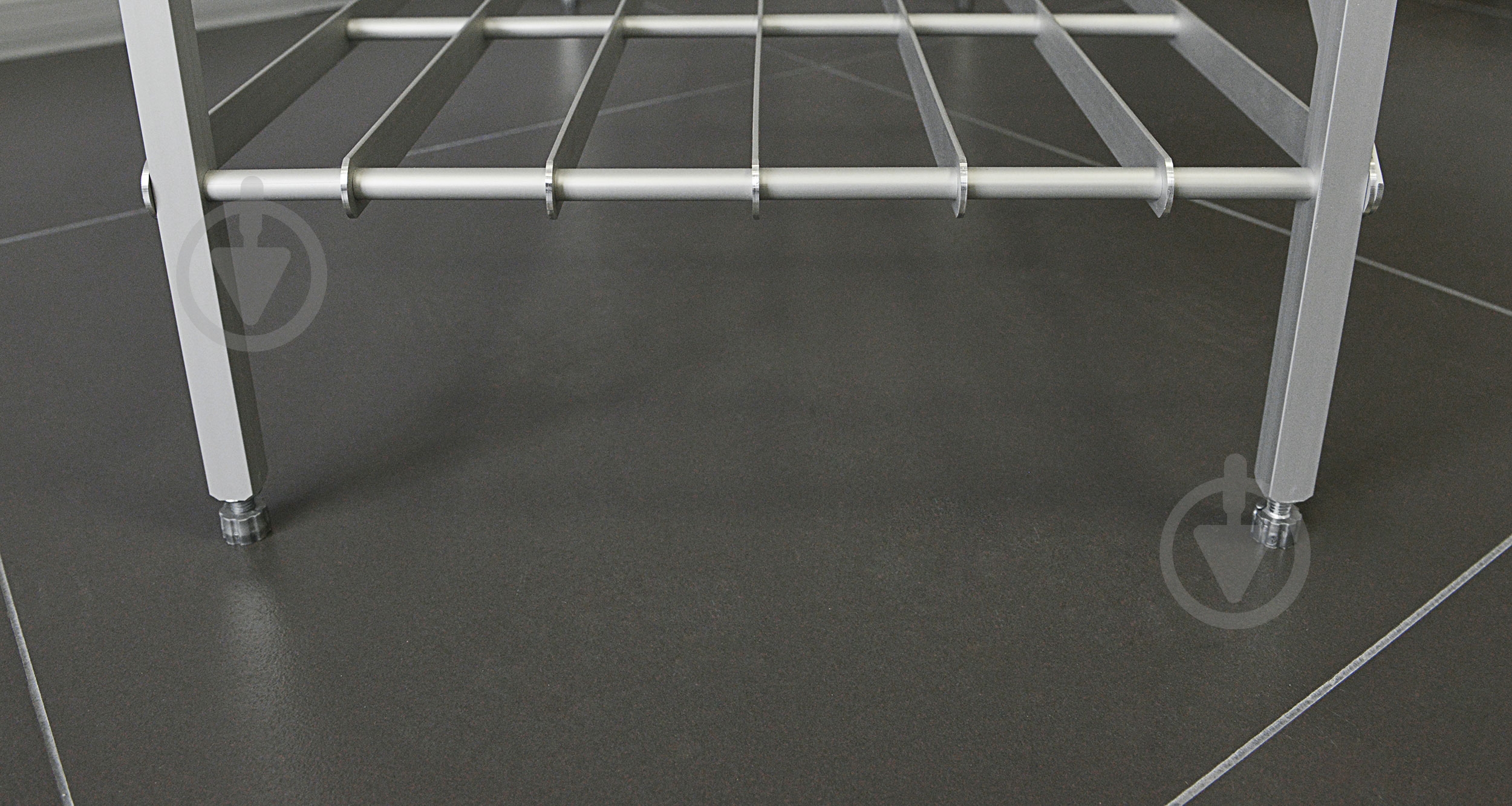 Стеллаж 965x420x384 мм Aluint серый металл полки 3 шт. крашенный - фото 4