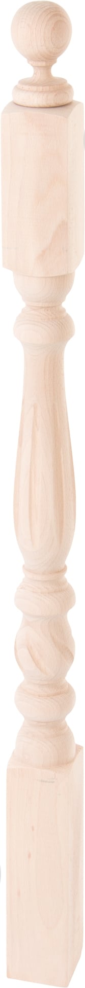 Столб тип-3 буковый фрезерованный 75x75x1110 мм - фото 1 Столб тип-3 буковый фрезерованный 75x75x1110 мм - фото 1