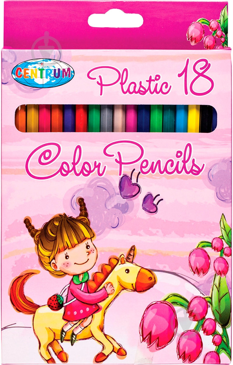 Карандаши цветные 18 шт. 84272 Unicorn Centrum - фото 1