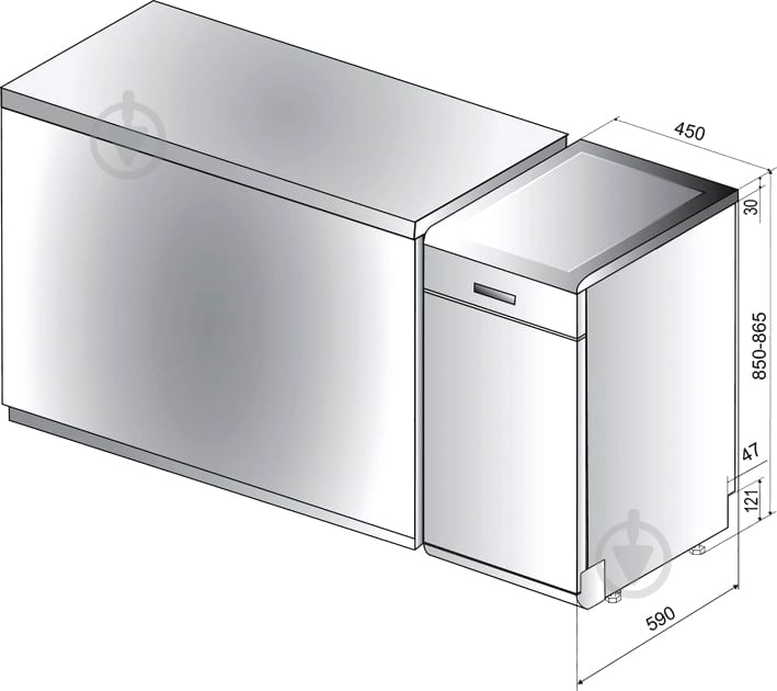 Посудомоечная машина Hotpoint HSFO 3T235 WC X - фото 16