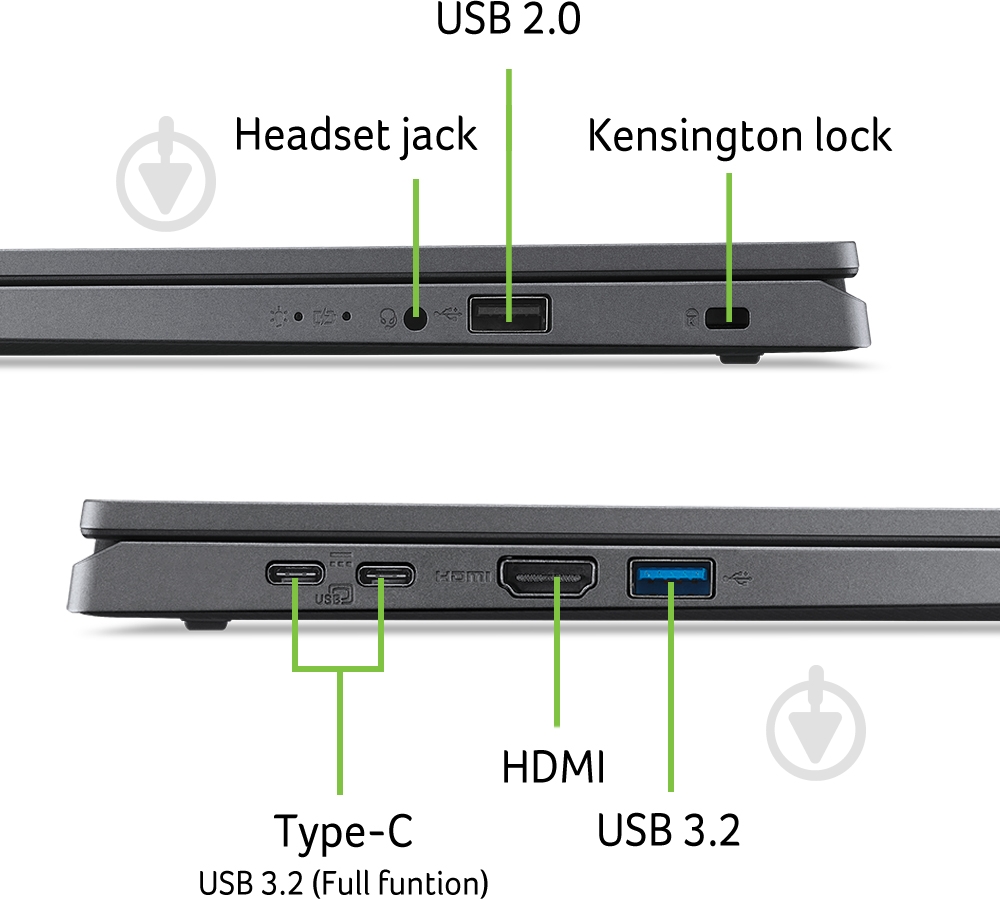 Ноутбук Acer Extensa 15 EX215-24-R8US 15,6" (NX.EJ5EU.00F) steel gray - фото 10