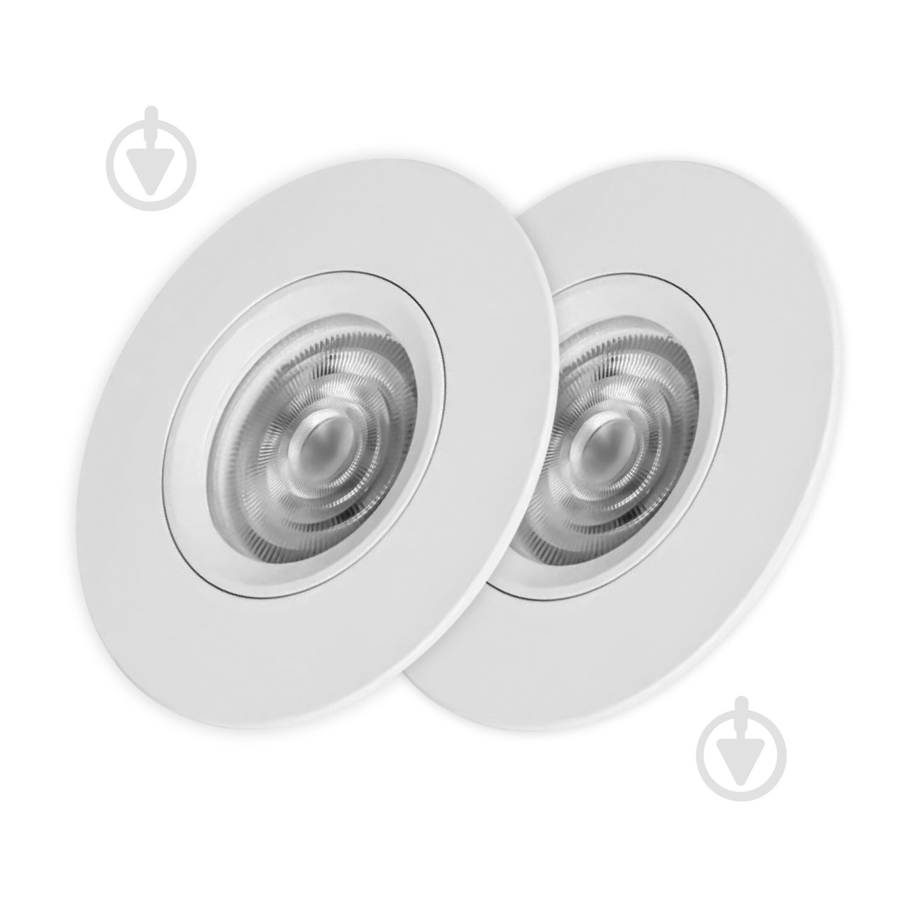 Світильник точковий Hopfen GU5.3 білий ALUM 1703 2 шт/уп - фото 1 Світильник точковий Hopfen GU5.3 білий ALUM 1703 2 шт/уп - фото 1