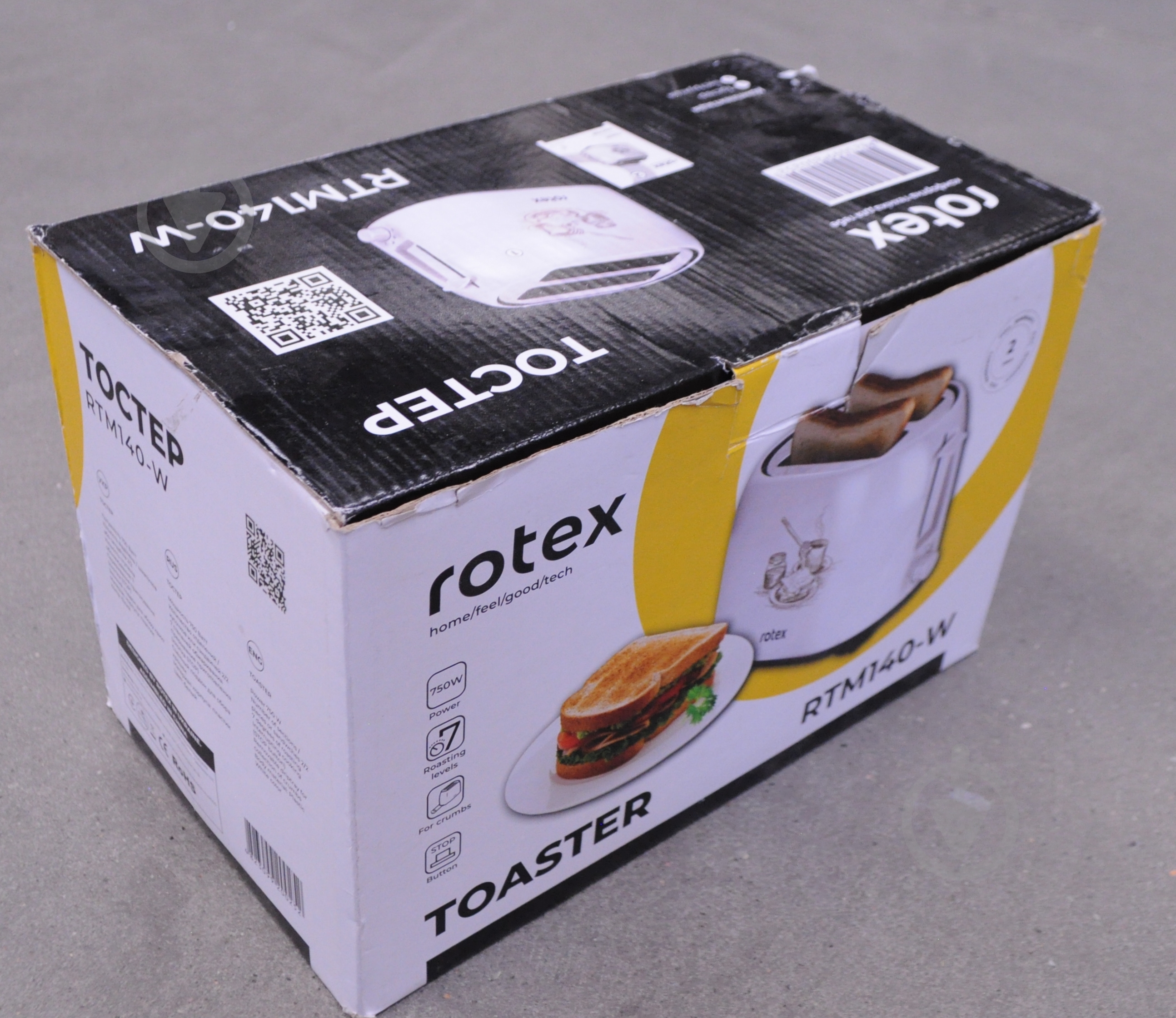 УЦЕНКА! Тостер Rotex RTM140-W (УЦ №145) - фото 2 УЦЕНКА! Тостер Rotex RTM140-W (УЦ №145) - фото 2