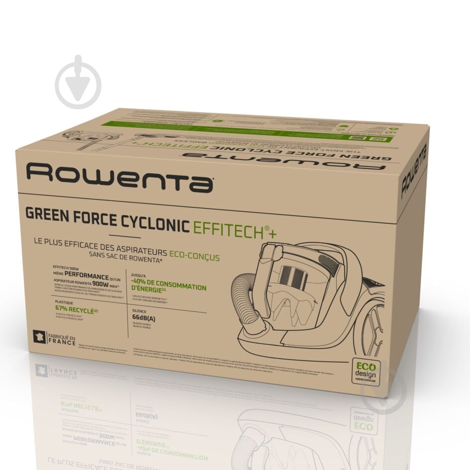 ВИТРИНА! Пылесос Rowenta Green Force Cyclonic RO7C66EA black - фото 11