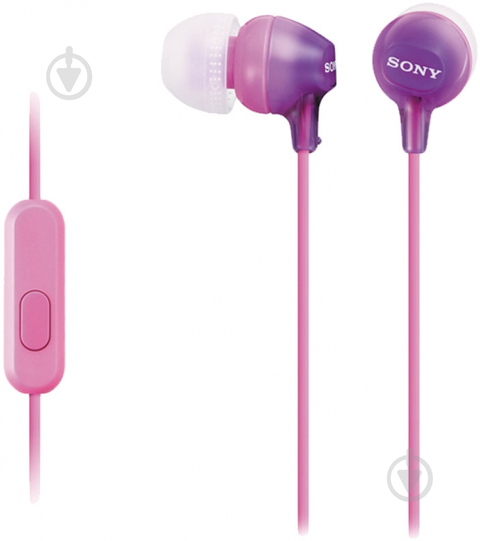 Наушники Sony MDR-EX15AP violet (MDREX15APV.CE7) - фото 2 Наушники Sony MDR-EX15AP violet (MDREX15APV.CE7) - фото 2