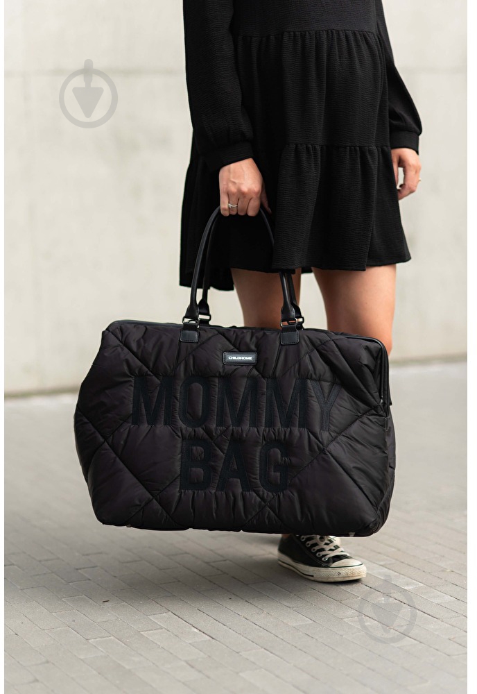 Сумка Childhome Mommy bag puffered black (CWMBBPBL) - фото 14 Сумка Childhome Mommy bag puffered black (CWMBBPBL) - фото 14