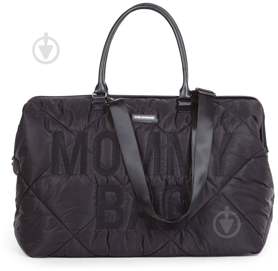 Сумка Childhome Mommy bag puffered black (CWMBBPBL) - фото 2 Сумка Childhome Mommy bag puffered black (CWMBBPBL) - фото 2