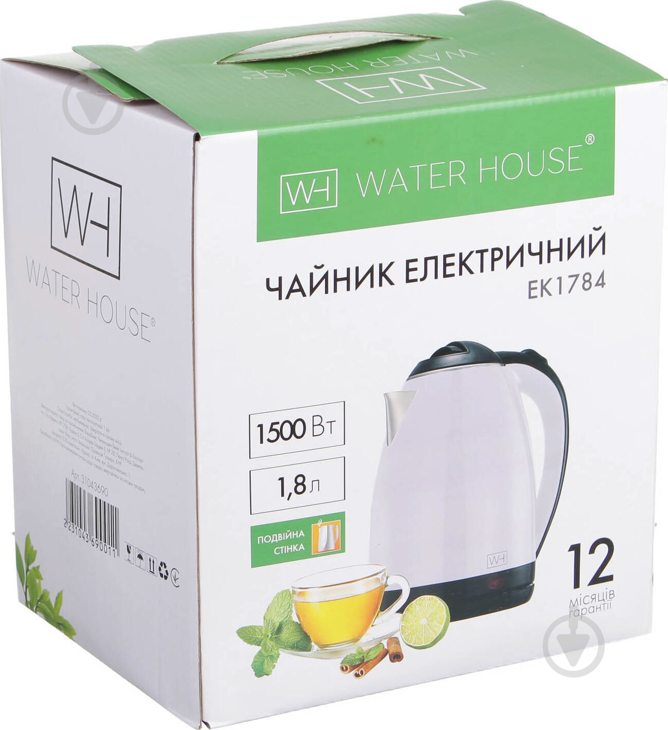ВИТРИНА! Электрочайник Water House EK1784 White - фото 6 ВИТРИНА! Электрочайник Water House EK1784 White - фото 6