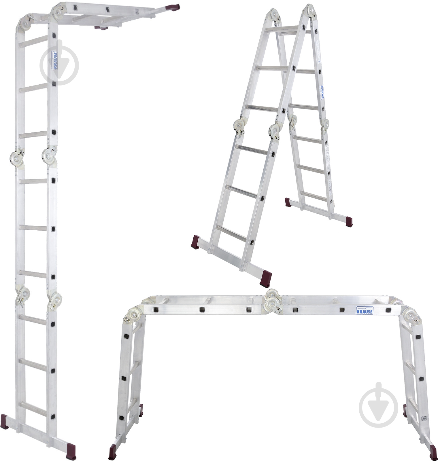Шарнірна драбина-стрем'янка Krause Multi Matic Corda 4x3 (085108) - фото 1