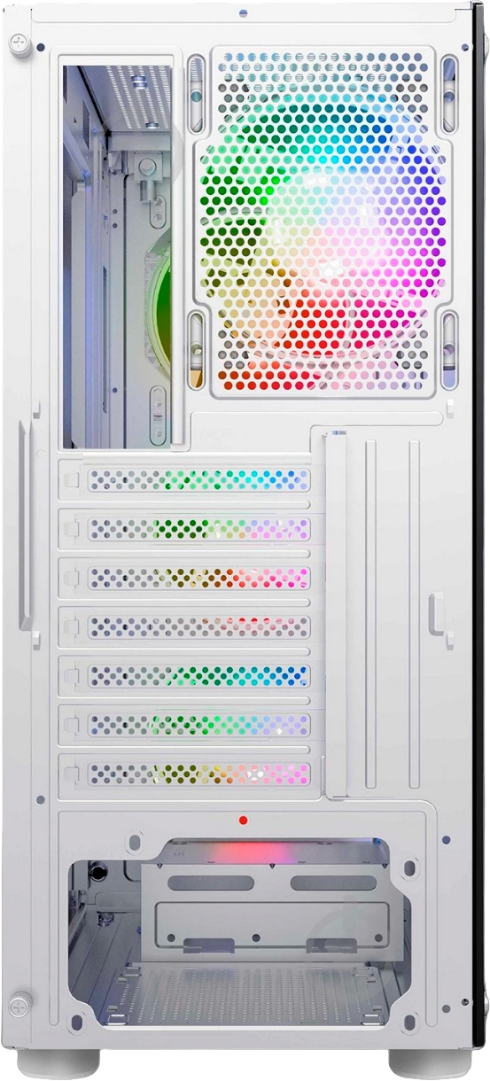 Корпус 2E Hexagon Tempered Glass без БП (2E-G338W) white - фото 6 Корпус 2E Hexagon Tempered Glass без БП (2E-G338W) white - фото 6