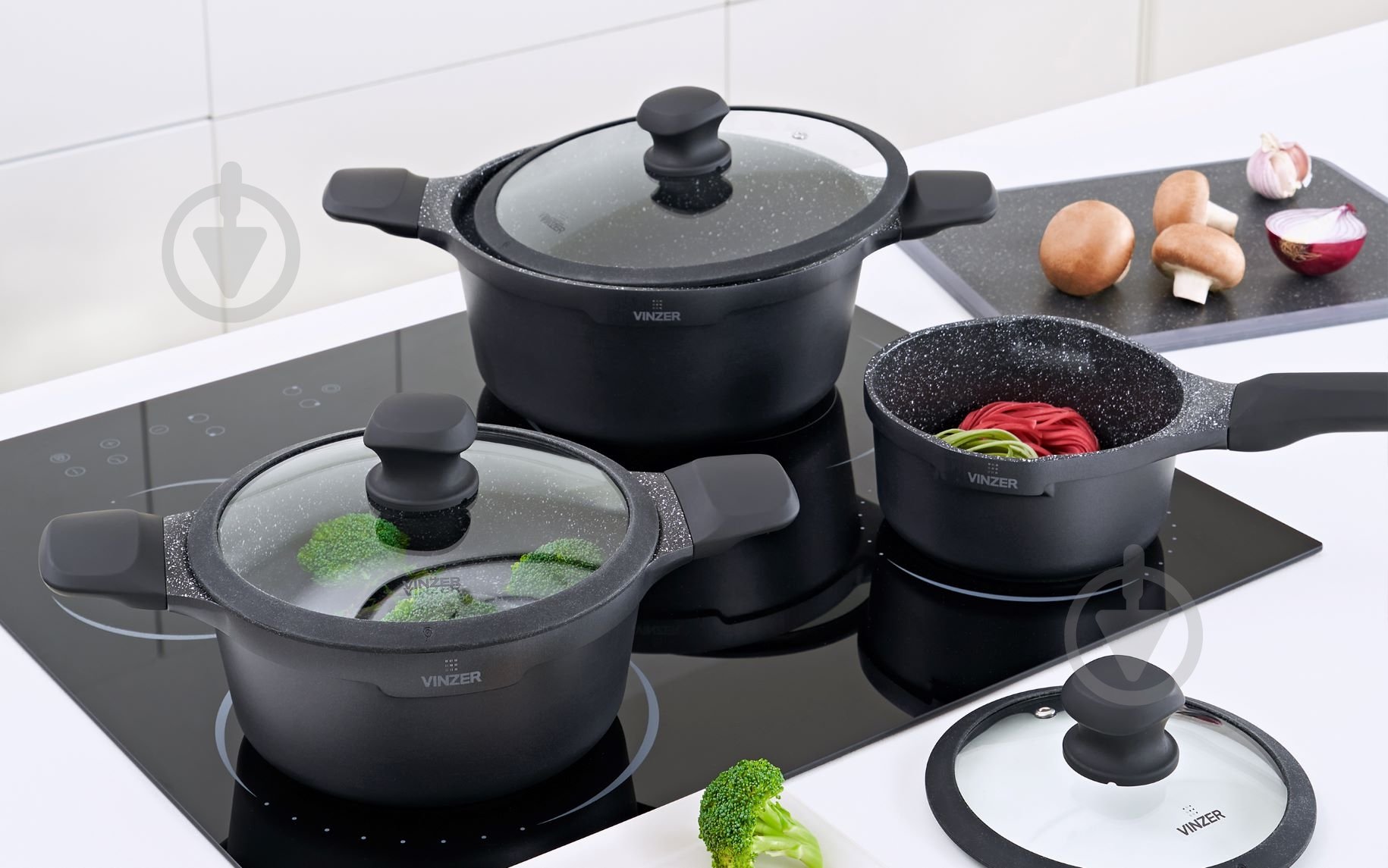 Каструля з кришкою Vinzer Kuro Induction Line 2,2 л 50427 - фото 4