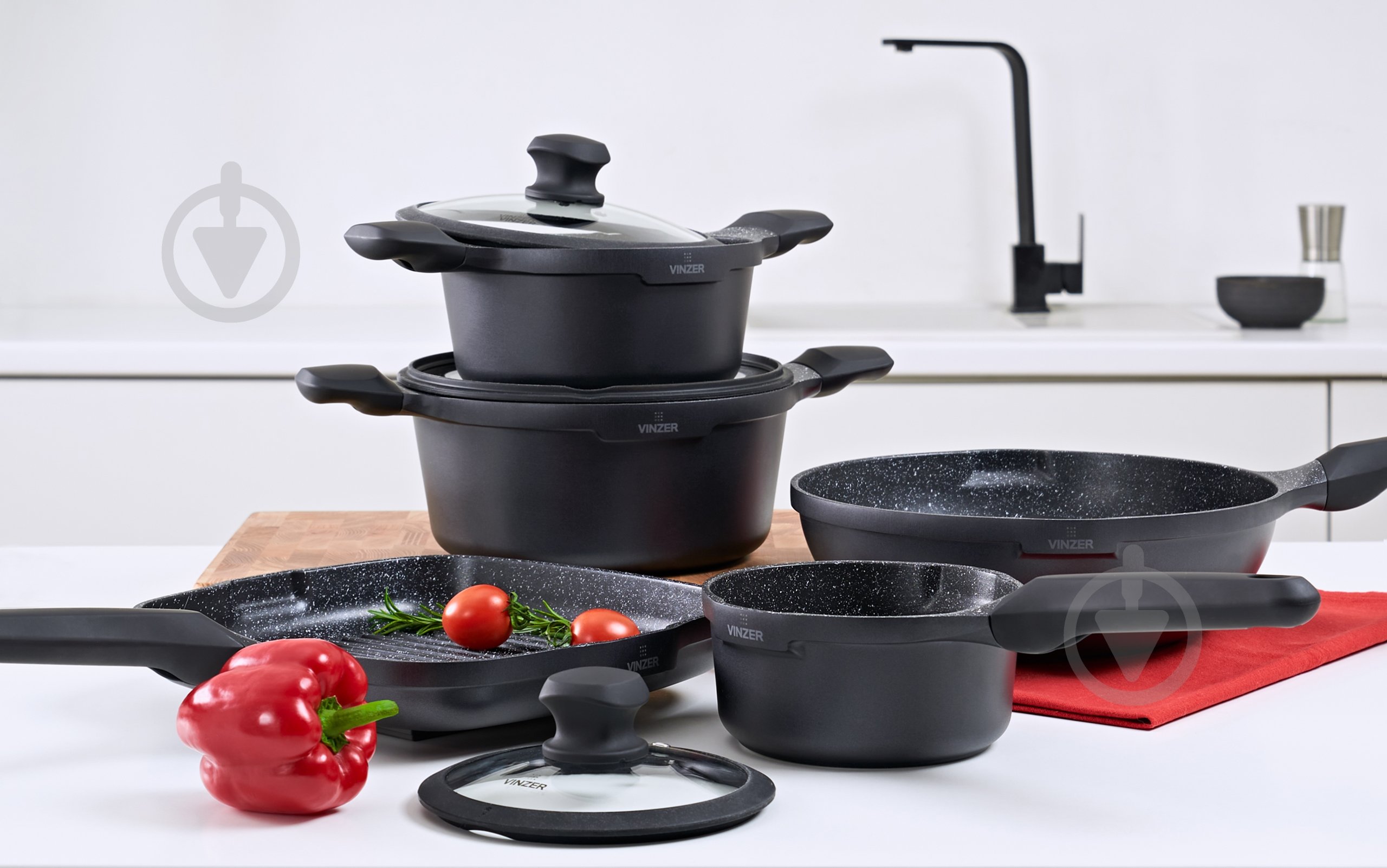 Каструля з кришкою Vinzer Kuro Induction Line 2,2 л 50427 - фото 5