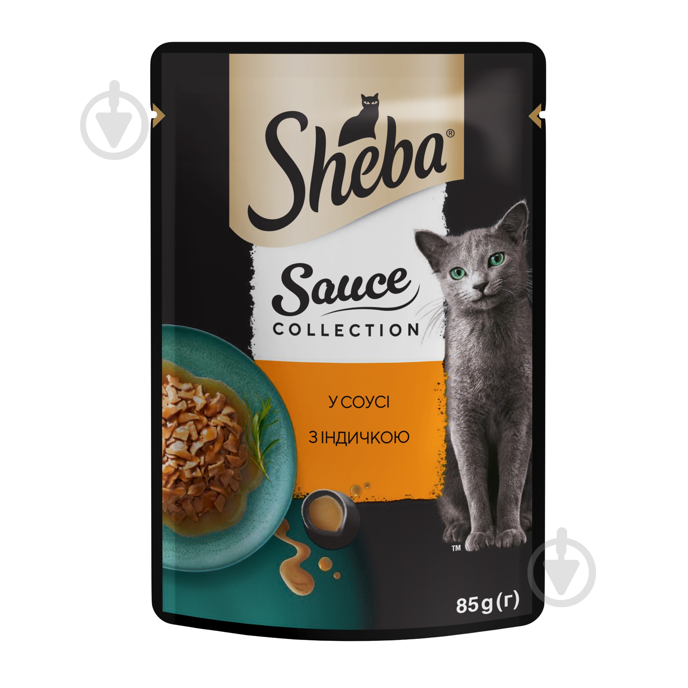 Корм влажный для котов Sheba Sauce Collection с индейкой в соусе 28 шт. 85 г - фото 2