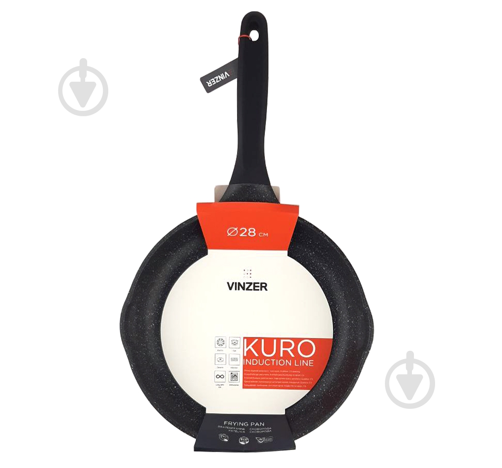 Сковорода Vinzer 28 см Kuro Induction Line 50422 - фото 4