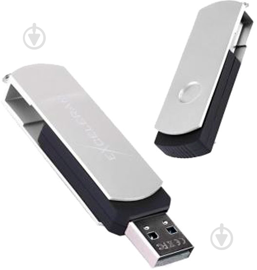 Флеш-пам'ять USB Exceleram P2 Series 64 ГБ USB 2.0 silver (EXP2U2SIB64) - фото 1