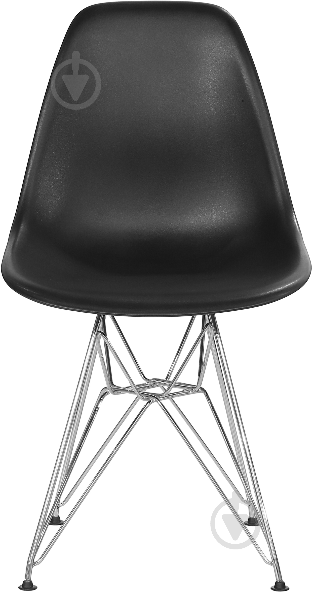 Стілець обідній з підлокітниками HF АС-016 чорний хром/чорний - фото 2