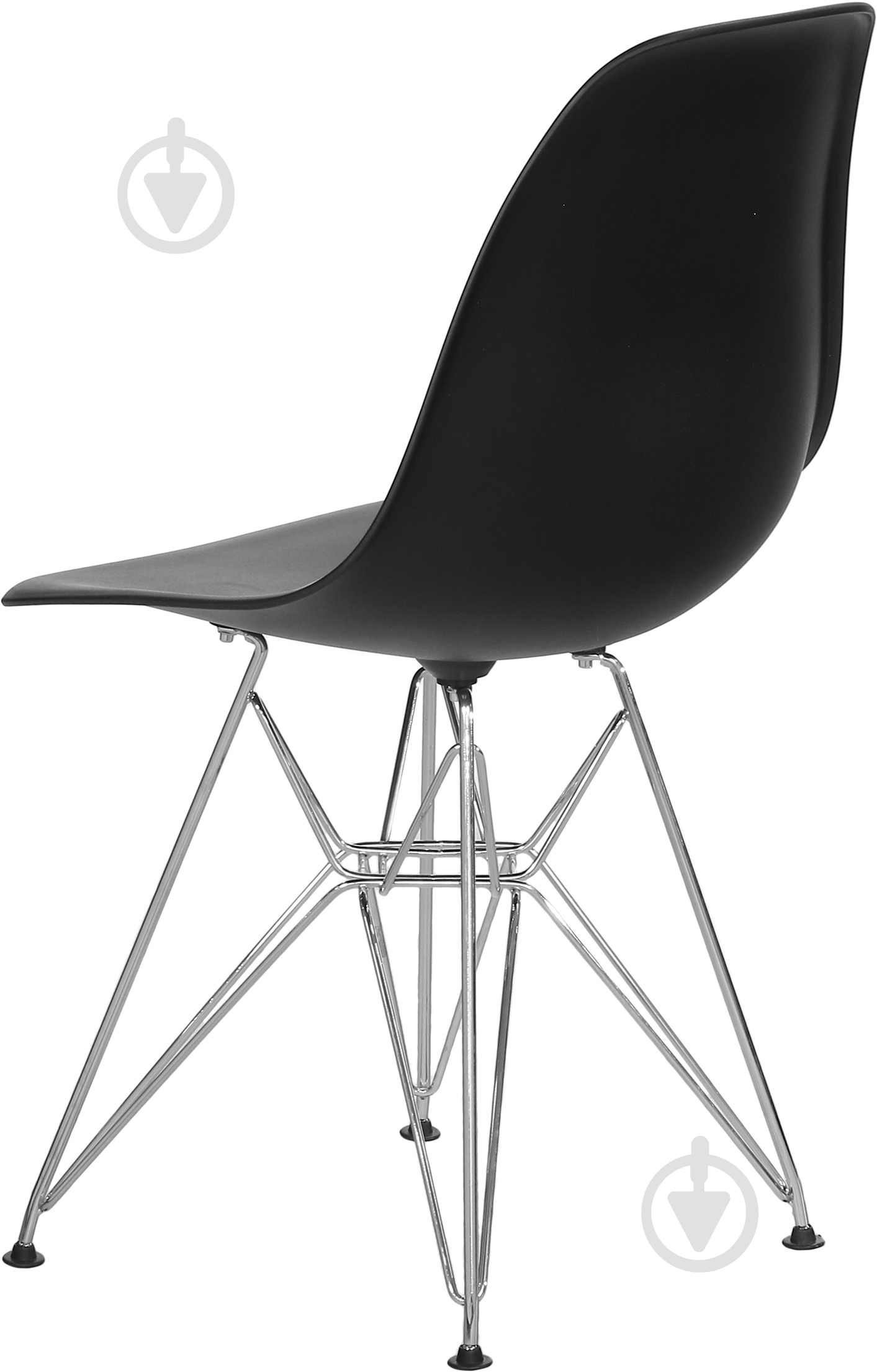 Стілець обідній з підлокітниками HF АС-016 чорний хром/чорний - фото 3