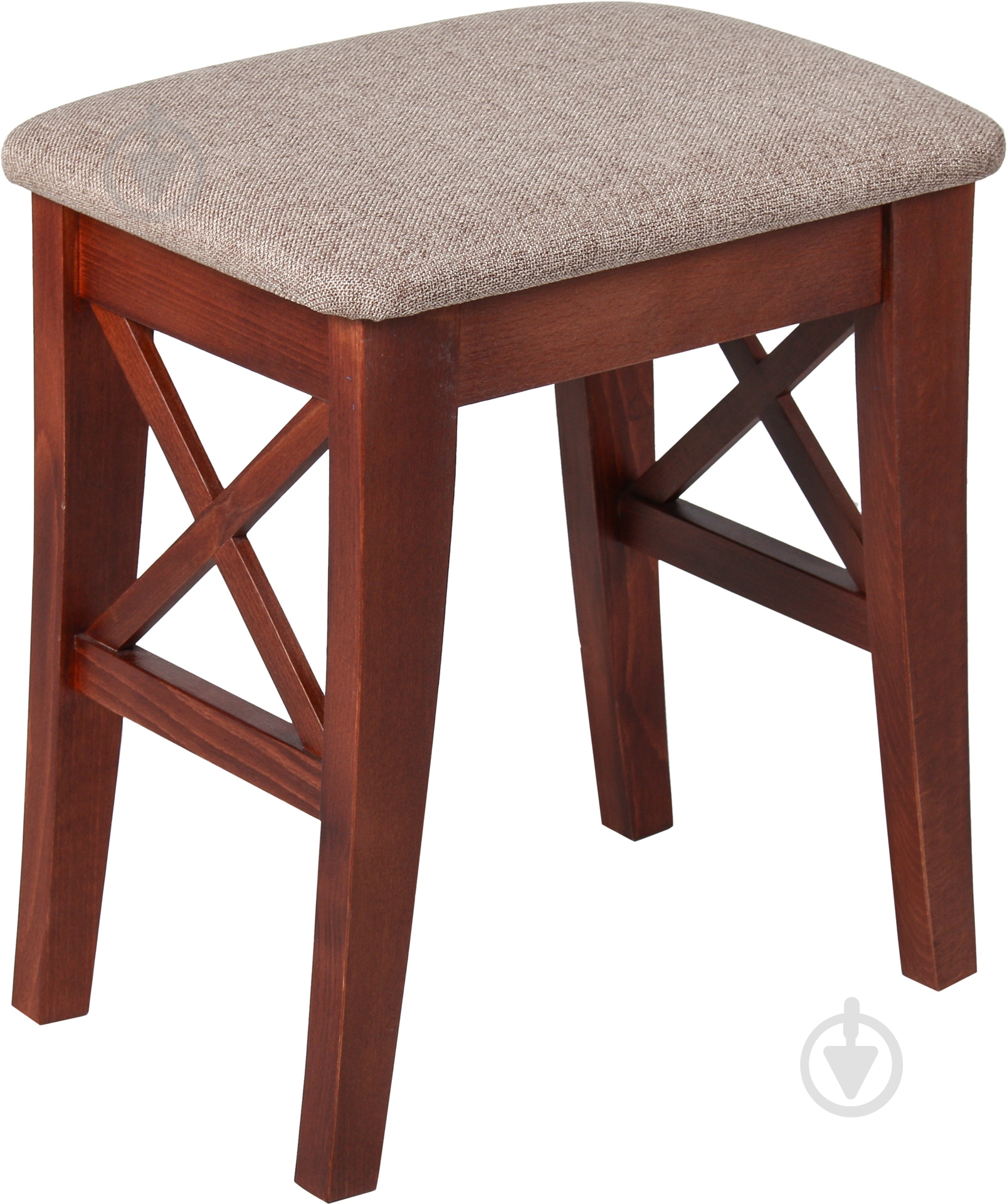 Табурет Скиф МП с мягким сиденьем Соло F15 бежевый / орех - фото 1