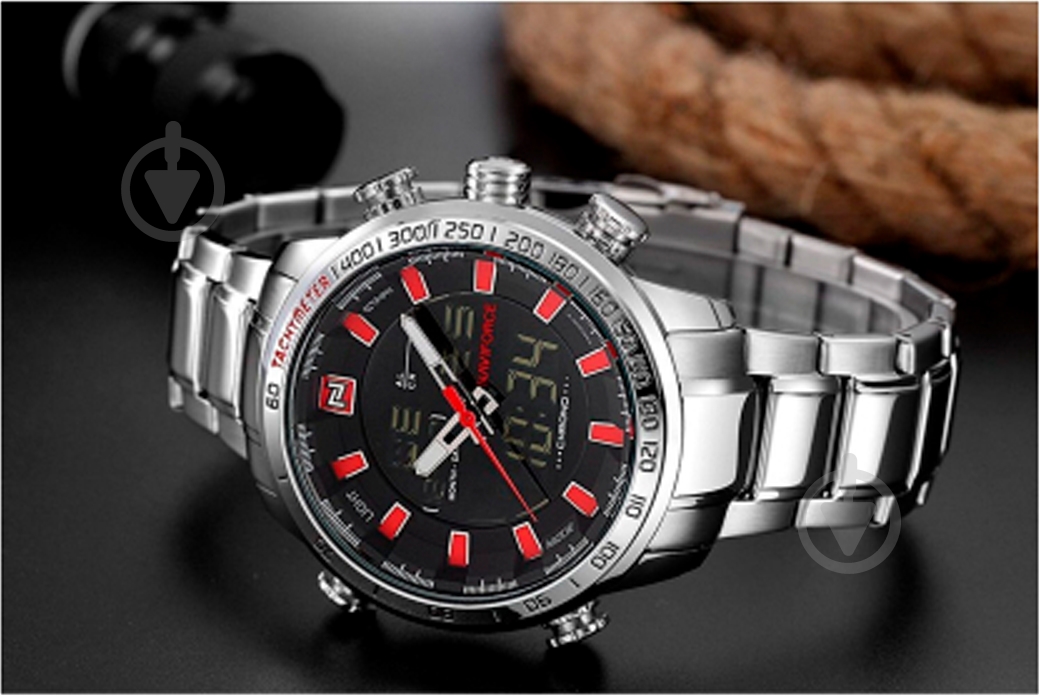 Наручные часы NaviForce Savonna Red SBR-NF9093 silver - фото 5