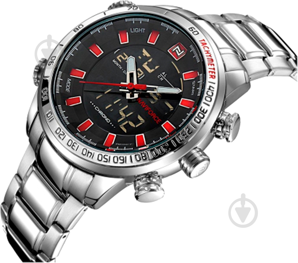 Наручные часы NaviForce Savonna Red SBR-NF9093 silver - фото 2