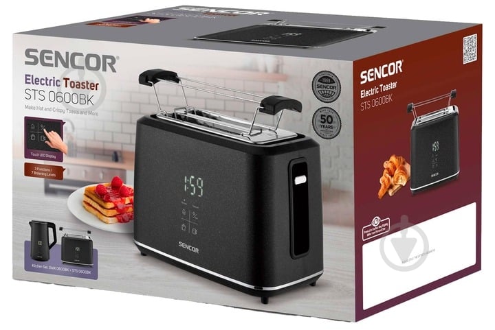 Тостер Sencor STS0600BK - фото 14