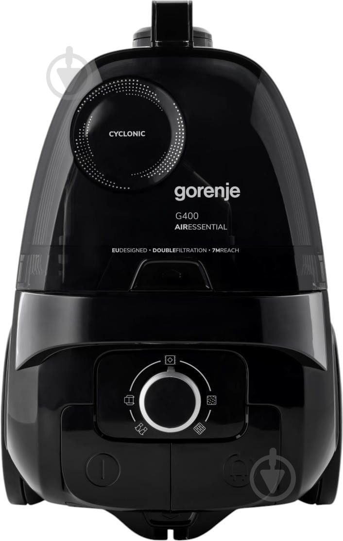 Пылесос Gorenje VCE01G4AEBK black - фото 3