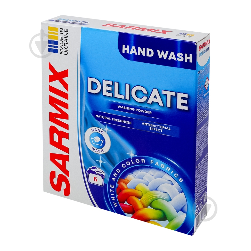Порошок для ручной стирки SARMIX Delicate 0,3 кг - фото 13 Порошок для ручной стирки SARMIX Delicate 0,3 кг - фото 13