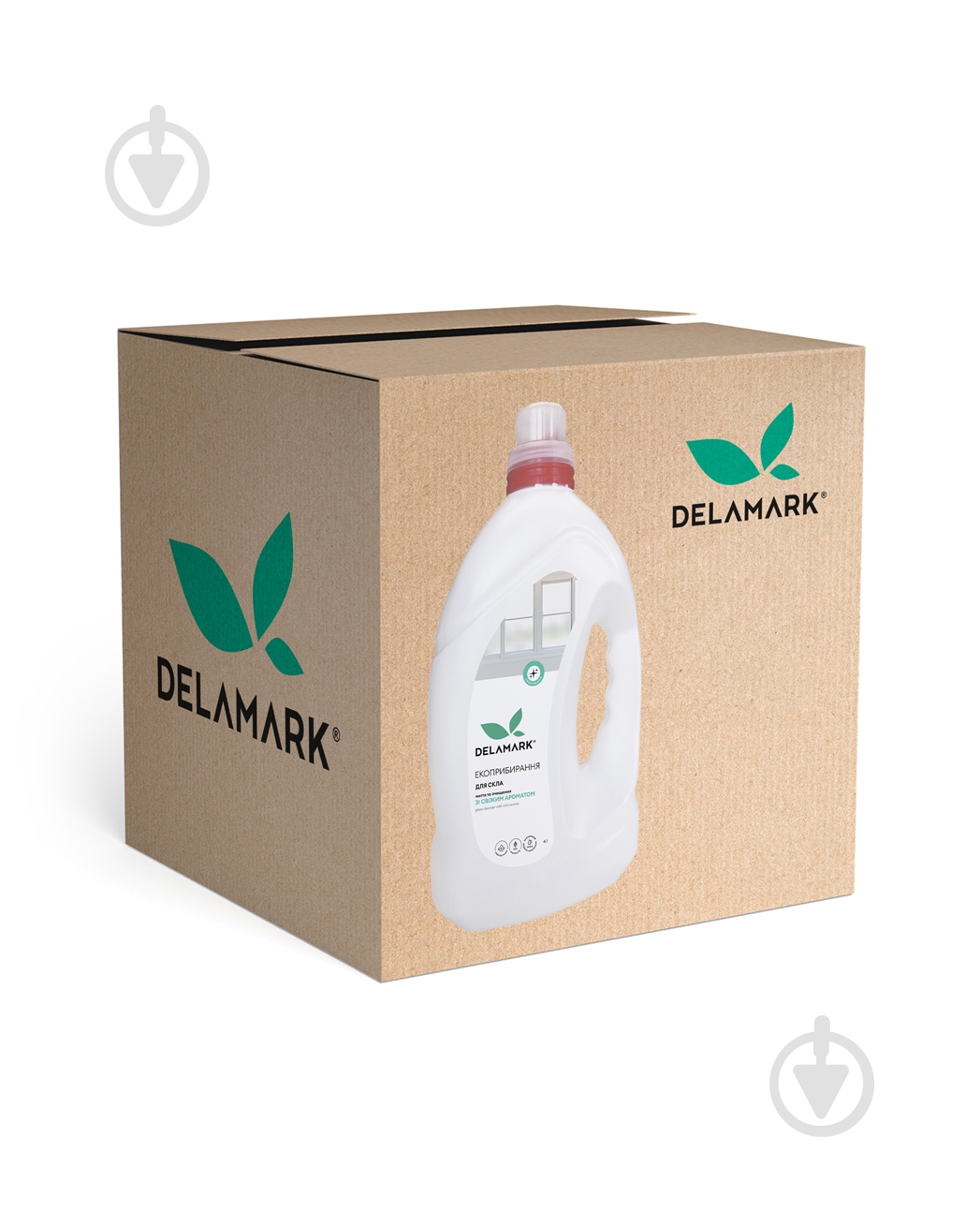 Средство моющее для стекла и зеркал DeLaMark с ароматом свежести 4 шт./упак 4 л - фото 1